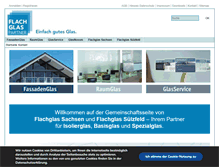 Tablet Screenshot of flachglas-sachsen.de